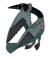 ASHEVAK Kenojuak - Dancing Loon (Twilliq Taanisiqtuq)